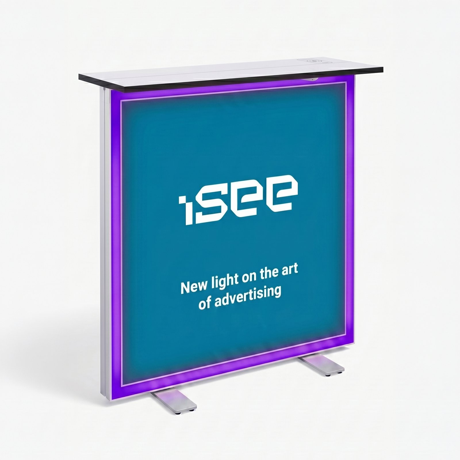 Šviečiantis reklaminis stalas LED RGB